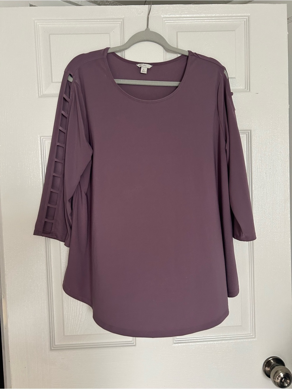 Aritzia Mauve Ladder-Sleeve Long Sleeve Tunic
